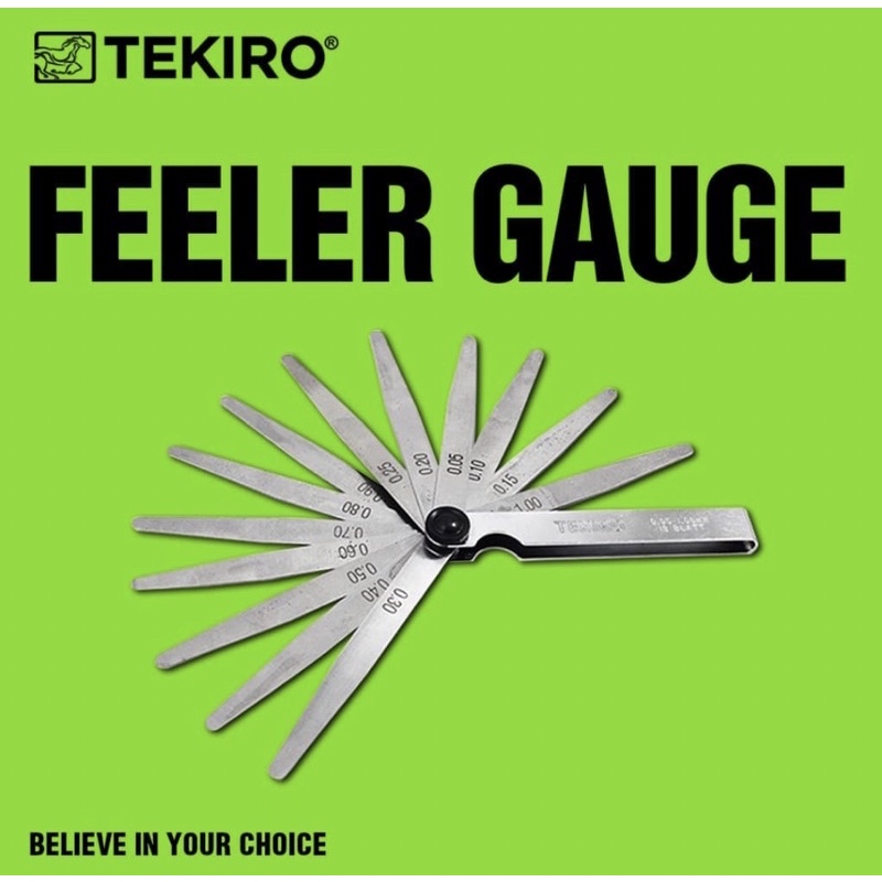 Jual feeler gauge 13 blades tekiro / fuller gauge 13 blades / puller