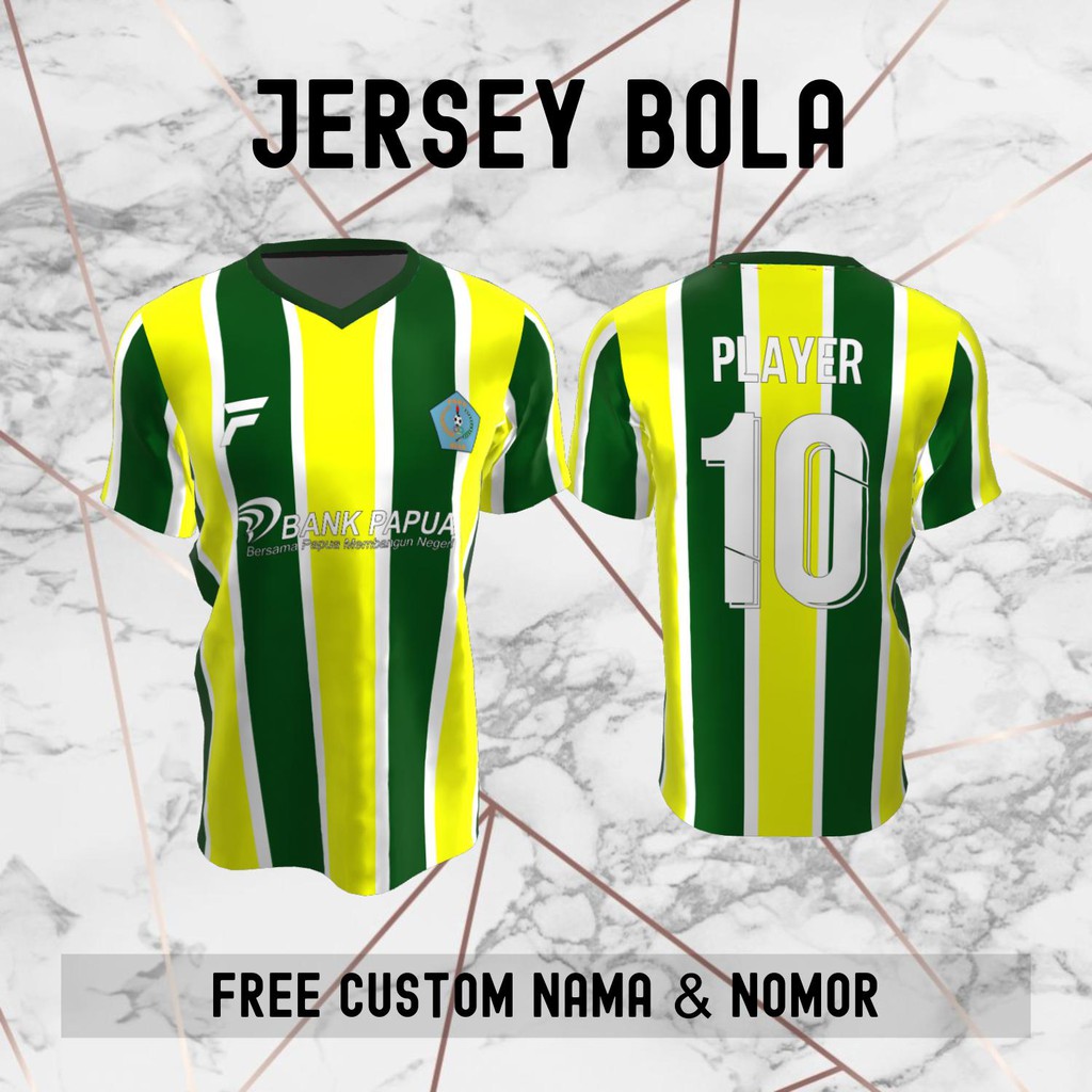 Jual Jersey PSBS Biak Klub Bola Baju Kaos Custom Nama Dan Nomor ...