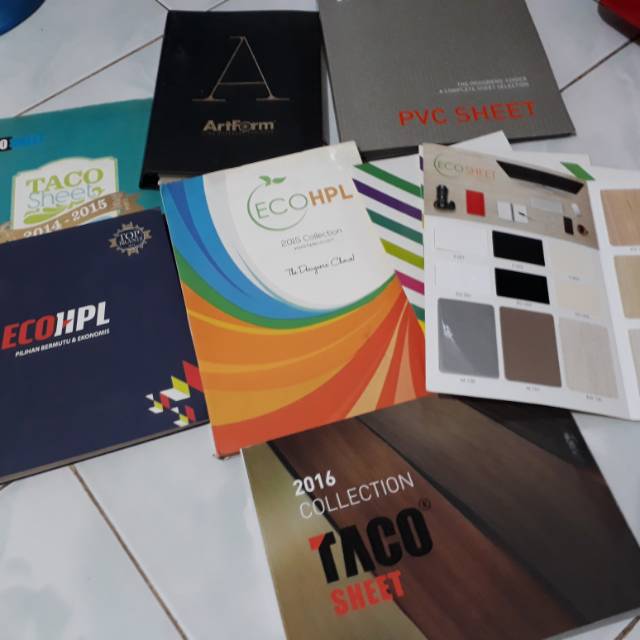 Jual katalog taco hpl, ecosheet,artform,tacosheet | Shopee Indonesia
