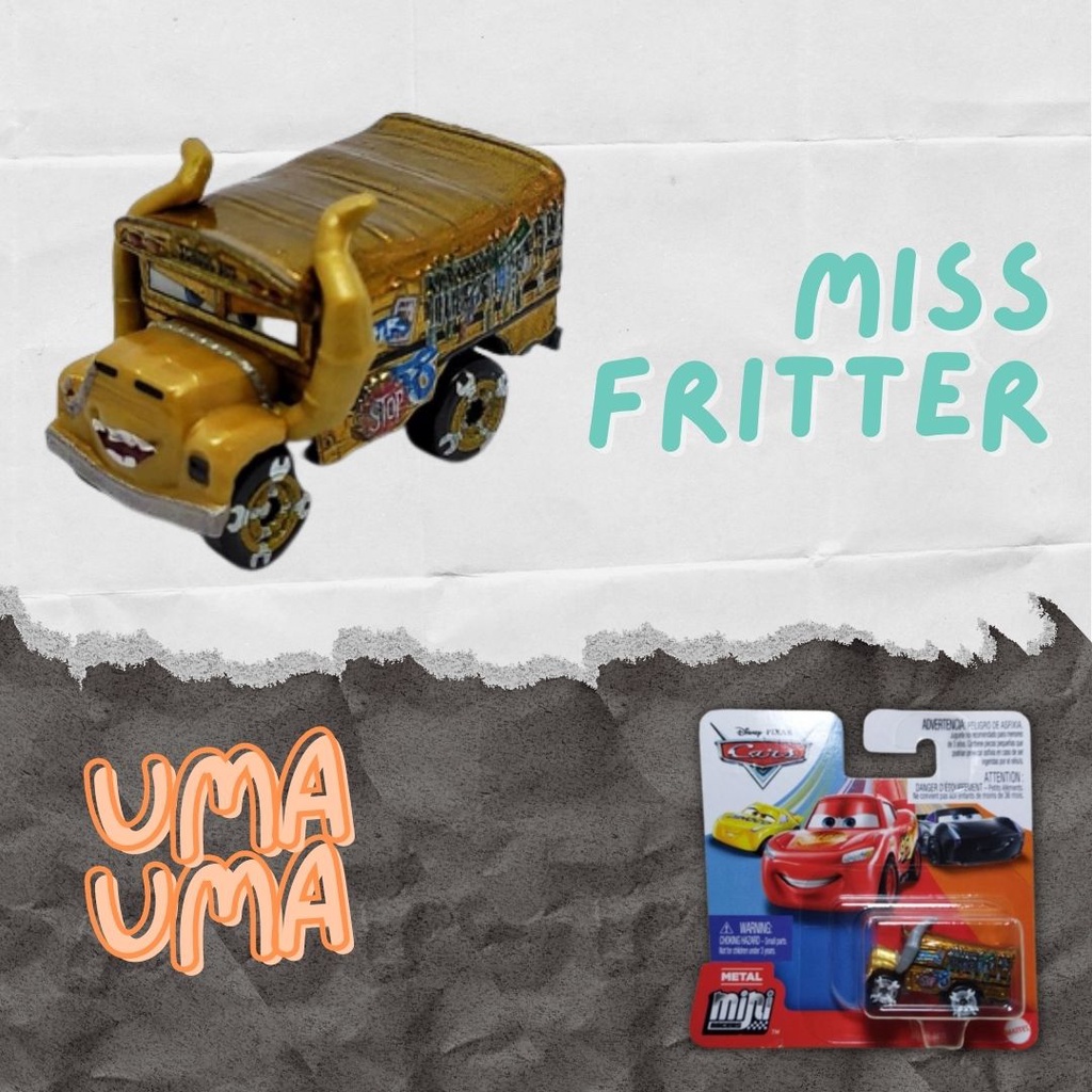 Jual Mattel Mini Racers Cars Disney Pixar - Miss Fritter | Shopee Indonesia