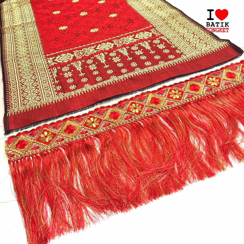 Jual RENDA RUMBAI BORDIR SONGKET PALEMBANG TENUN BATAK ULOS SUMATRA ...