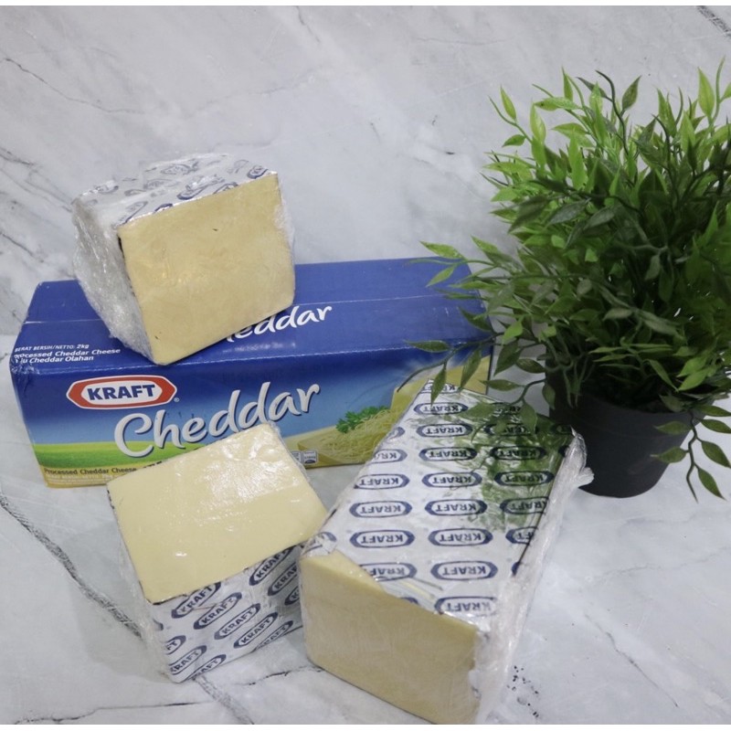 Jual Keju Cheddar Kraft Kemasan 1KG | Shopee Indonesia