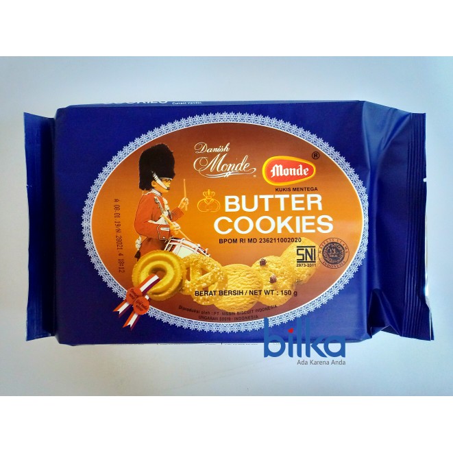Jual MONDE BUTTER COOKIES 150g Shopee Indonesia