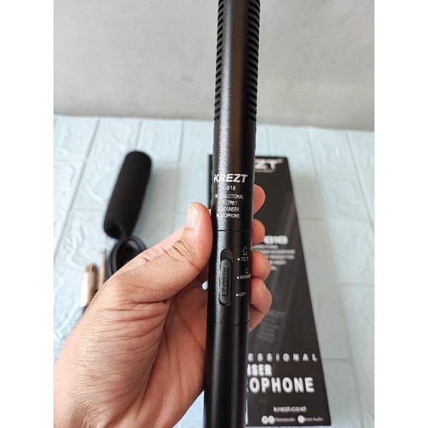 Jual Mic Condenser Mic Tele Todong Shotgun Krezt K-818 K818 K 818 ...