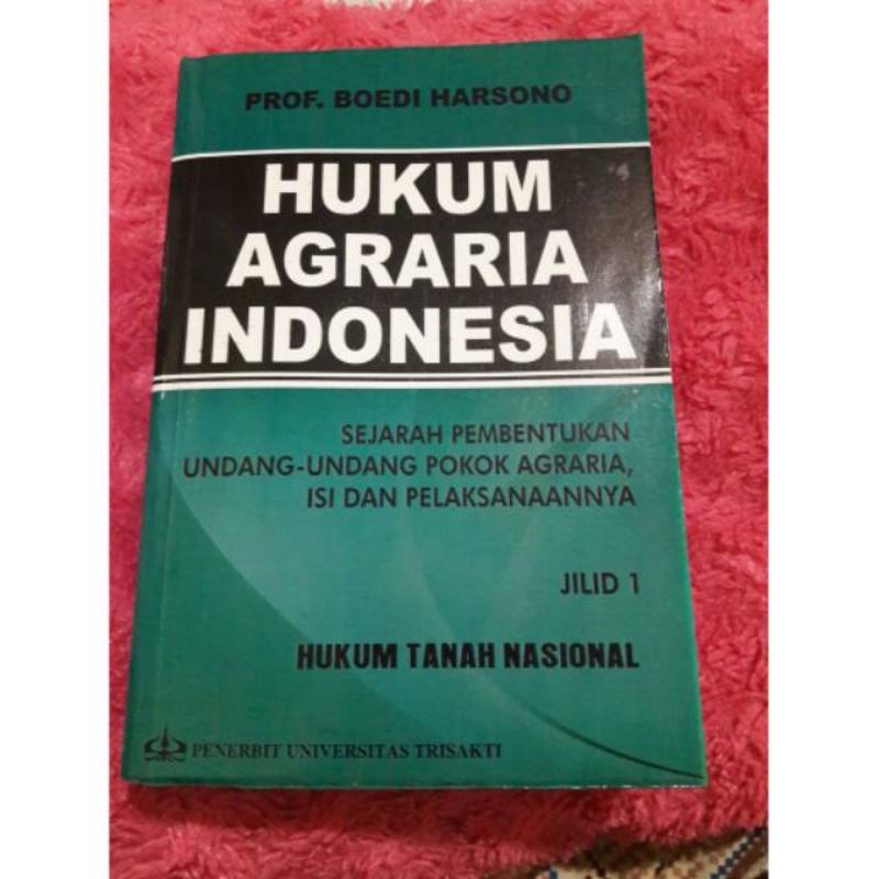 Jual HUKUM ARGRARIA INDONESIA - Budi Harsono [ AG] | Shopee Indonesia