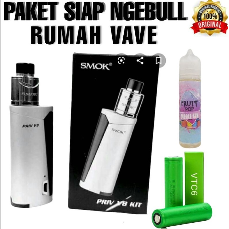 Jual Paket Super Lengkap Paper Priv V Gratis Baterai Dan Likwids Mil Shopee Indonesia