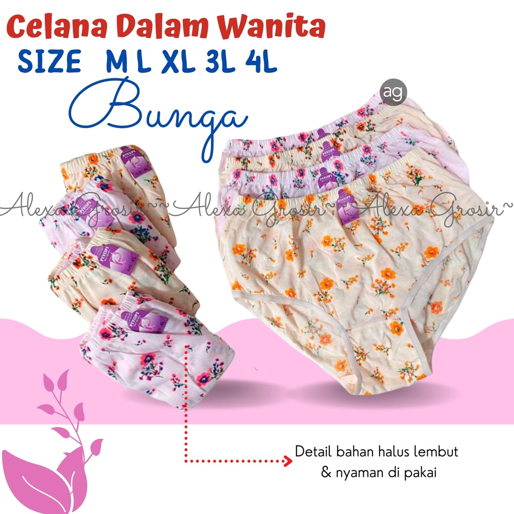 Jual Celana Dalam Wanita Murah Size M L XL 3L 4L | Shopee Indonesia