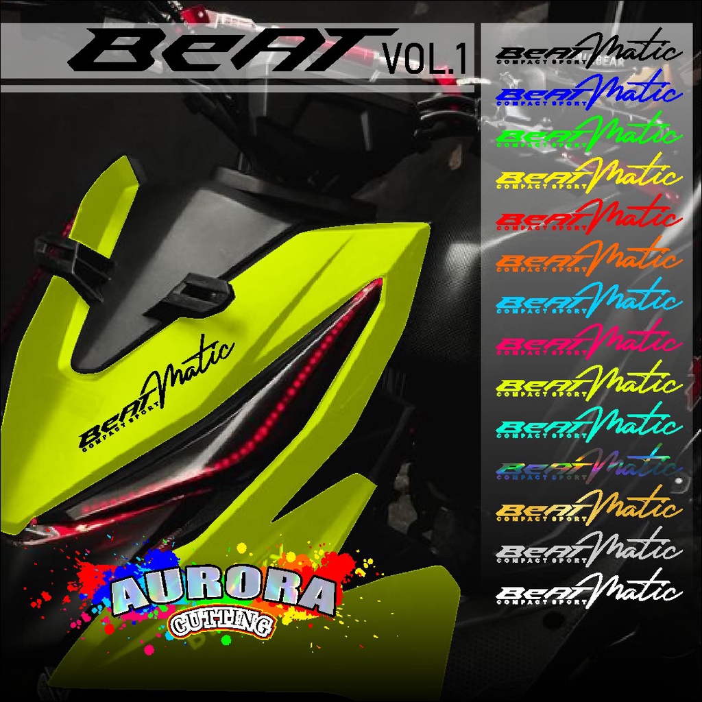 Jual Cutting Sticker BEAT - Stiker Lis Variasi Motor Honda BEAT Compact ...