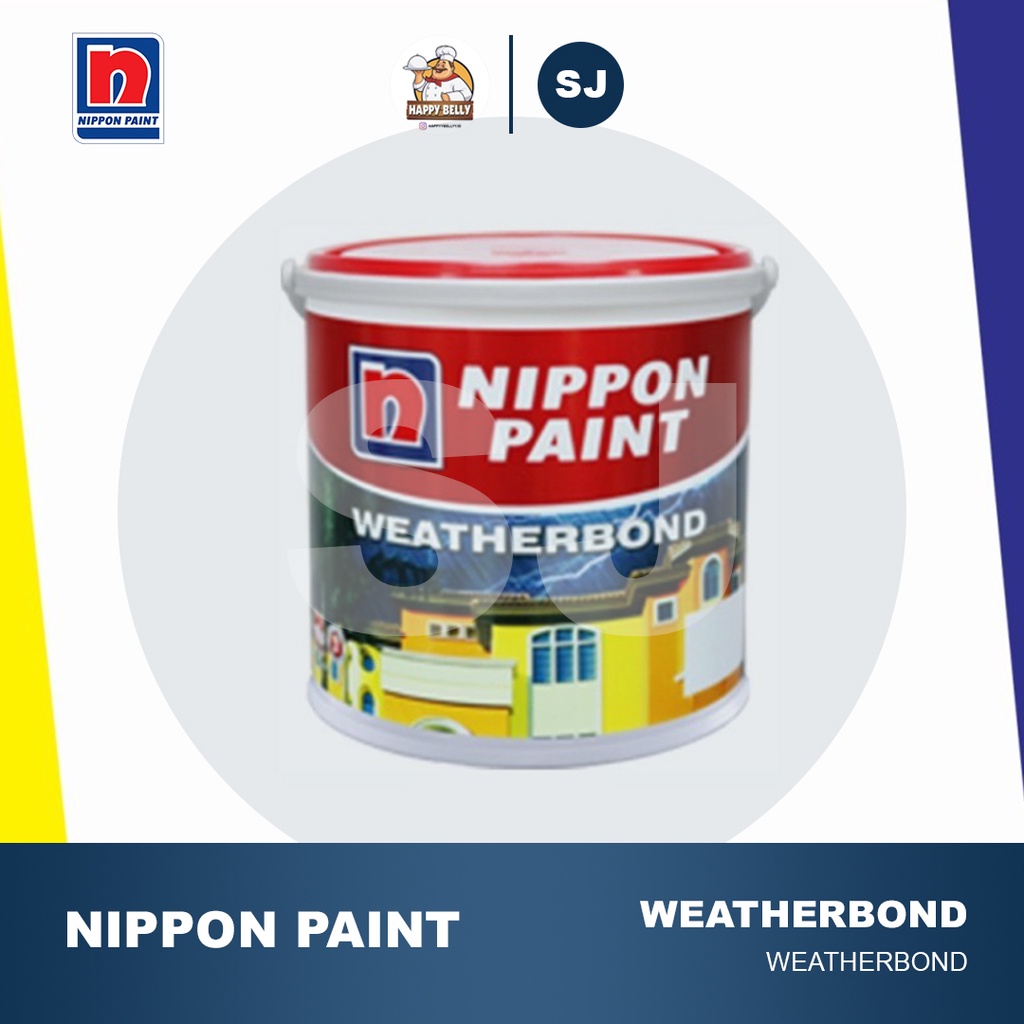 Jual NIPPON PAINT WEATHERBOND 1001 BRILLIANT WHITE 2,5LT /CAT TEMBOK ...