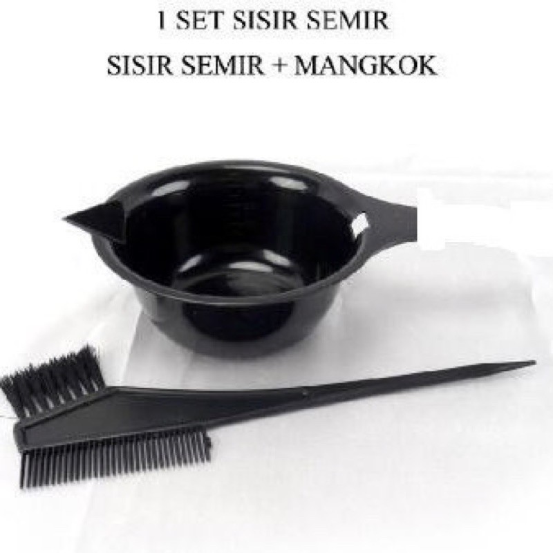 Jual MANGKOK+SISIR SEMIR RAMBUT 1SET | Shopee Indonesia