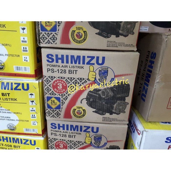 Jual POMPA AIR SHIMIZU GARANSI NON AUTO PS-128 BIT / PS-128BIT ORIGINAL ...
