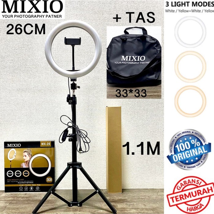 Jual Mixio Ring Light Cm Light Stand Tripod M Selfie Vlogger Livestreamer Shopee Indonesia