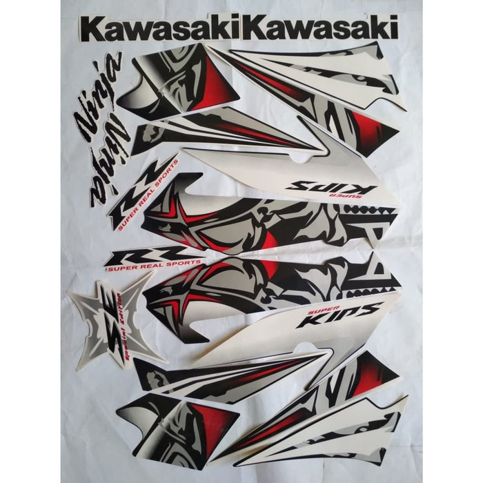 Jual stiker striping kawasaki ninja rr se 2013 putih | Shopee Indonesia
