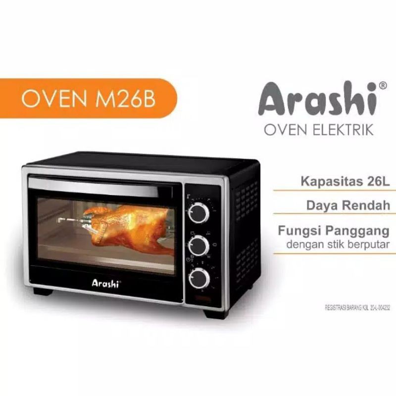 Jual Oven Listrik Low Watt Watt Liter M B Arashi Shopee Indonesia