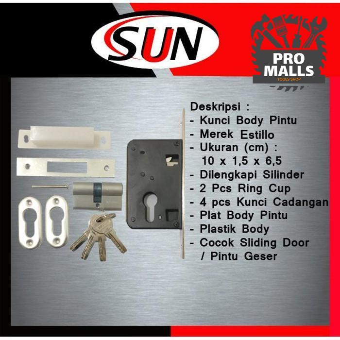 Jual Body Kunci Pintu Dorong Geser Sliding Door Alumunium Shopee Indonesia