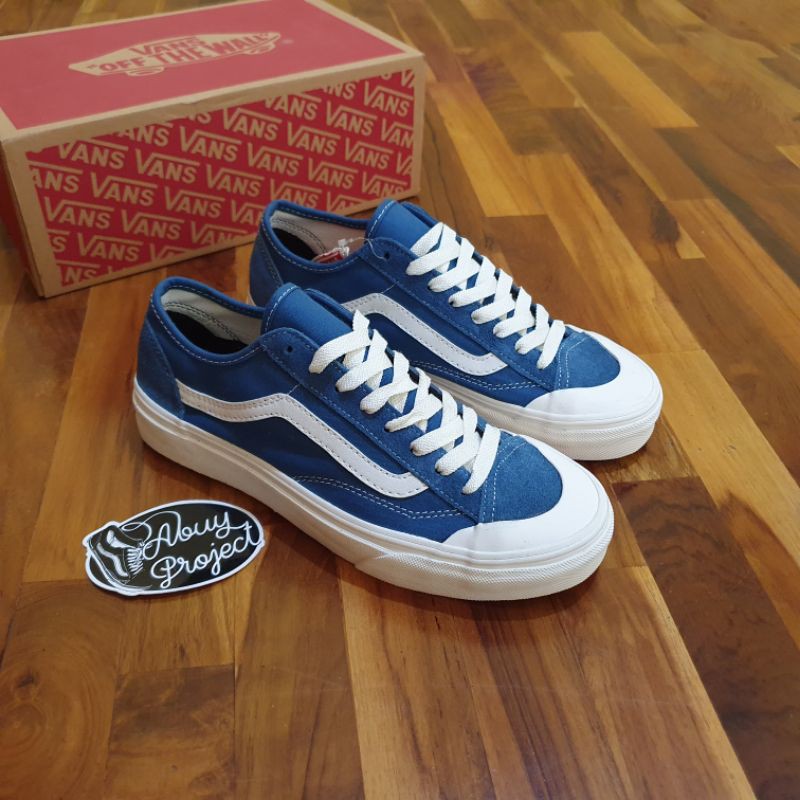 Jual Vans Old Skool Style 36 Decon Sf Navy Shopee Indonesia