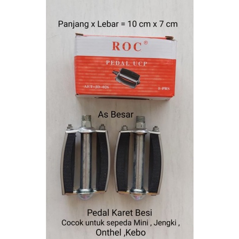 Jual Pedal Sepeda Karet Besi Sepeda Mini / Onthel / Phoenix / Jengki AS ...