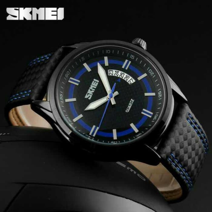 Jual JAM TANGAN PRIA ANALOG SKMEI 9116 BLUE WATER RESISTANT 50M Shopee Indonesia