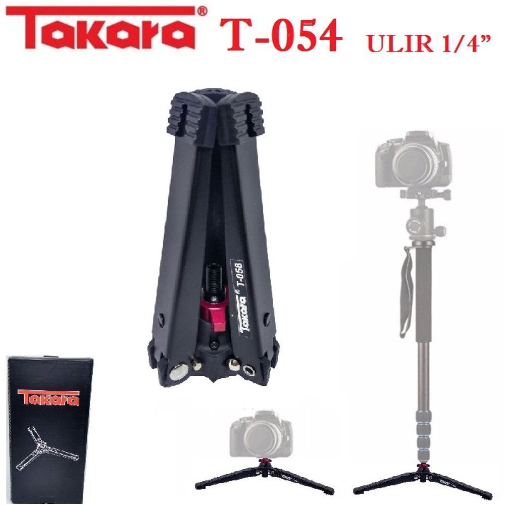 Jual Stand monopod Takara T054 kaki tiga monopod 1per4 inch kaki bebek ...