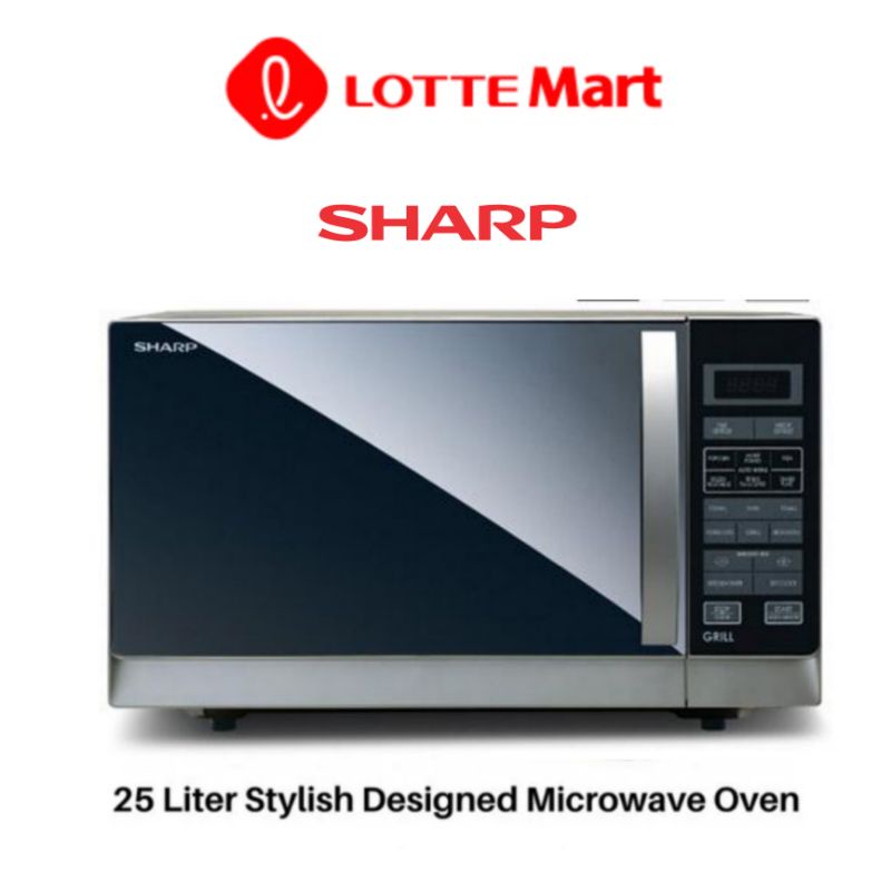 Jual Sharp Microwave R 728 S in Silver Grill Shopee Indonesia