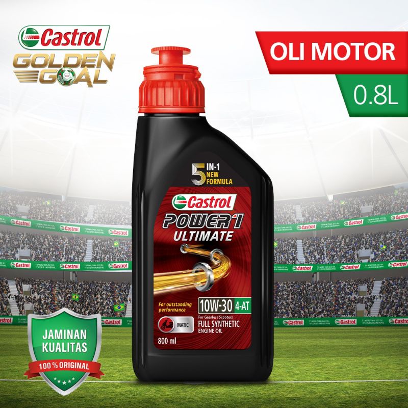 Jual OLI MATIC CASTROL POWER1 ULTIMATE SCOOTER 10W30 4T 100% SYNTHETIC ...