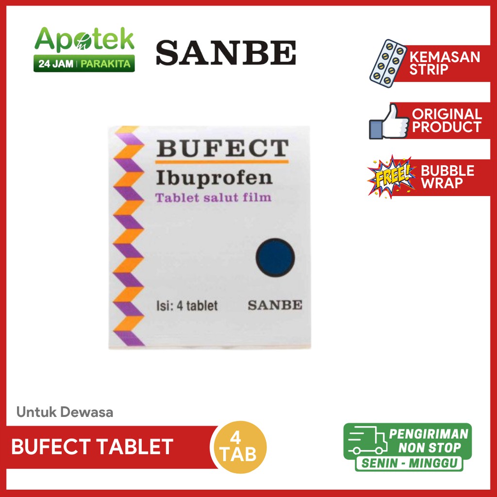 Jual Bufect Sirup/ Forte/ Tablet Untuk Demam Dan Anti Nyeri Anak