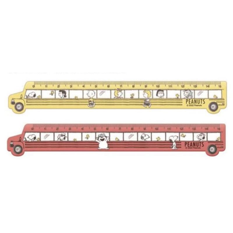 Jual Ruler 15cm Peanuts Snoopy and Friends School Bus Limited Edition ...