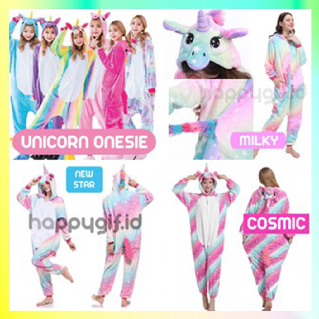 piyama onesie unicorn