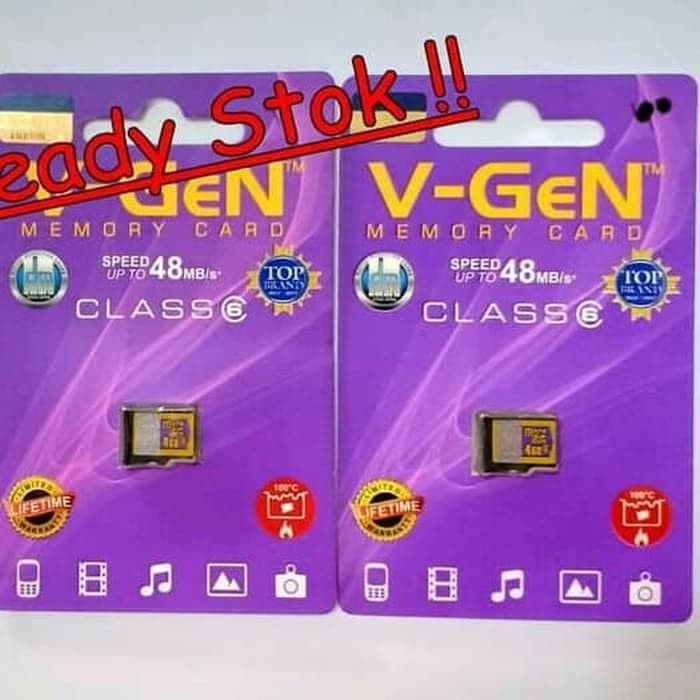 Jual Memory Card VIGEN 4GB Class 6 ORIGINAL GARANSI RESMI | Shopee ...