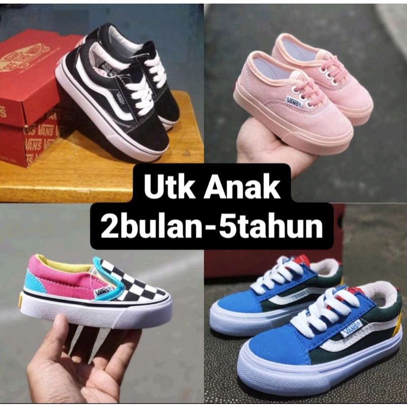 COD Sepatu VANS anak sepatu Vans KIDS sepatu anak keren sepatu bayi Vans Sepatu Vans anak lucu