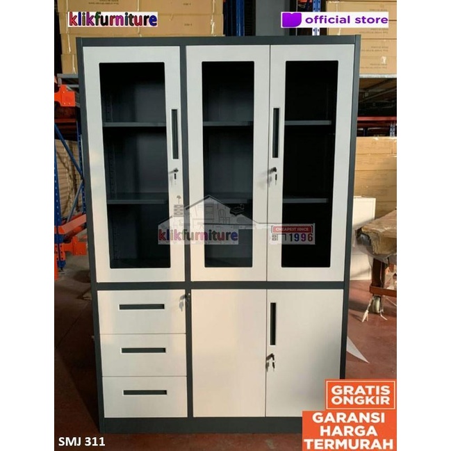 Jual Filling Cabinet Lemari Arsip Besi 3 Pintu Sm 311 | Shopee Indonesia