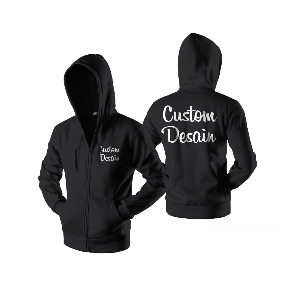 JAKET HOODIE CUSTOM DESAIN SUKA SUKA