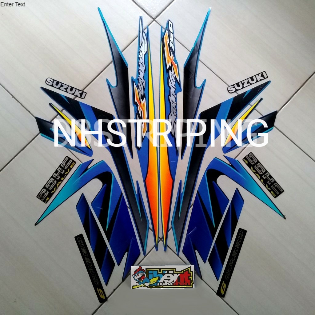 Jual STRIPING SATRIA FU F150 BIRU TAHUN 2008 STICKER LIS STANDAR ORI ...