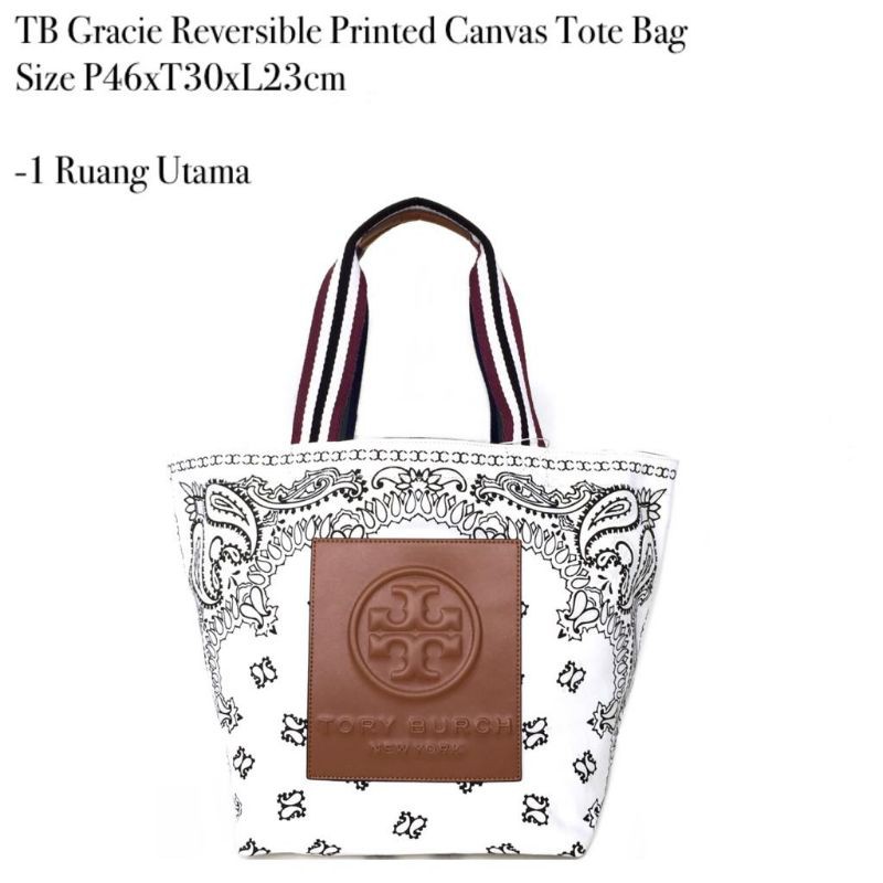 Tory burch gracie online reversible tote