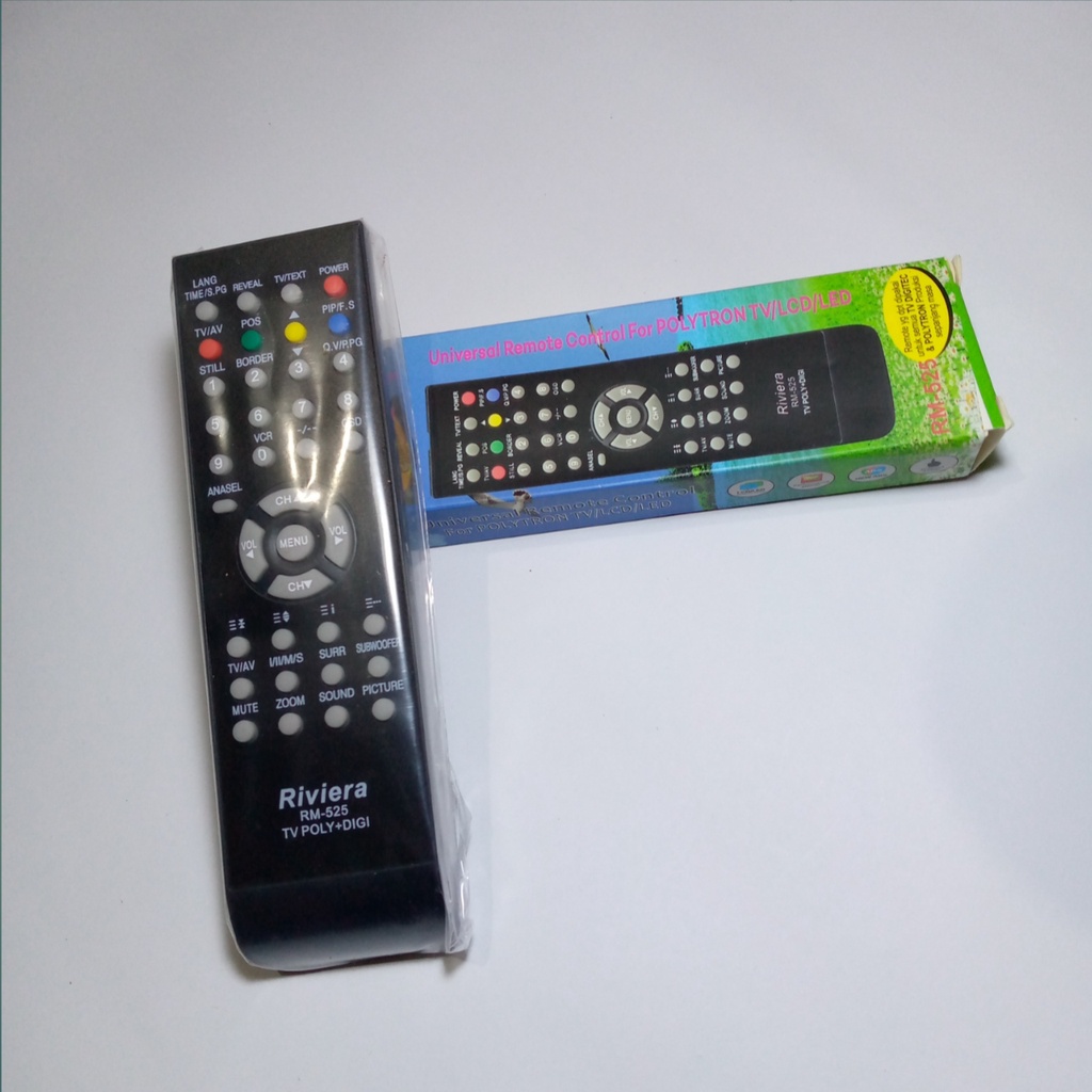 Jual REMOTE REMOT TV UNIVERSAL TV TABUNG POLYTRON MERK RIVIERA | Shopee ...