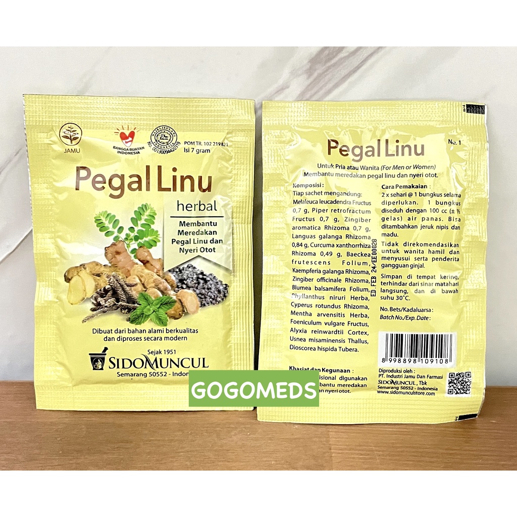 Jual SIDOMUNCUL PEGAL LINU 1 SACHET UNTUK MEREDAKAN NYERI OTOT DAN ...