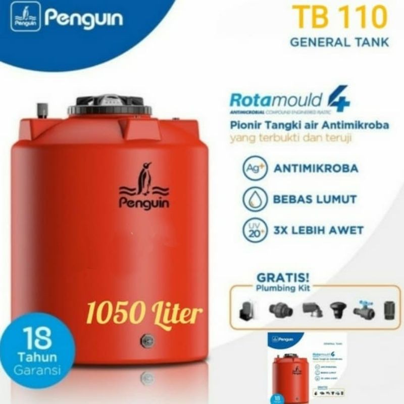 Jual Toren Air Penguin Tangki Air Penguin Tandon Air Penguin Pinguin 1000 Liter 1050 Liter Tb 1747