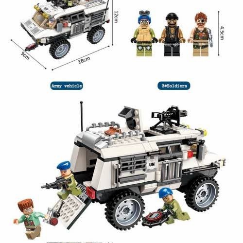 Jual MAINAN AG MAINAN MOBIL HUMMER ARMORED ARMY THUNDER MISSION BRICK ...