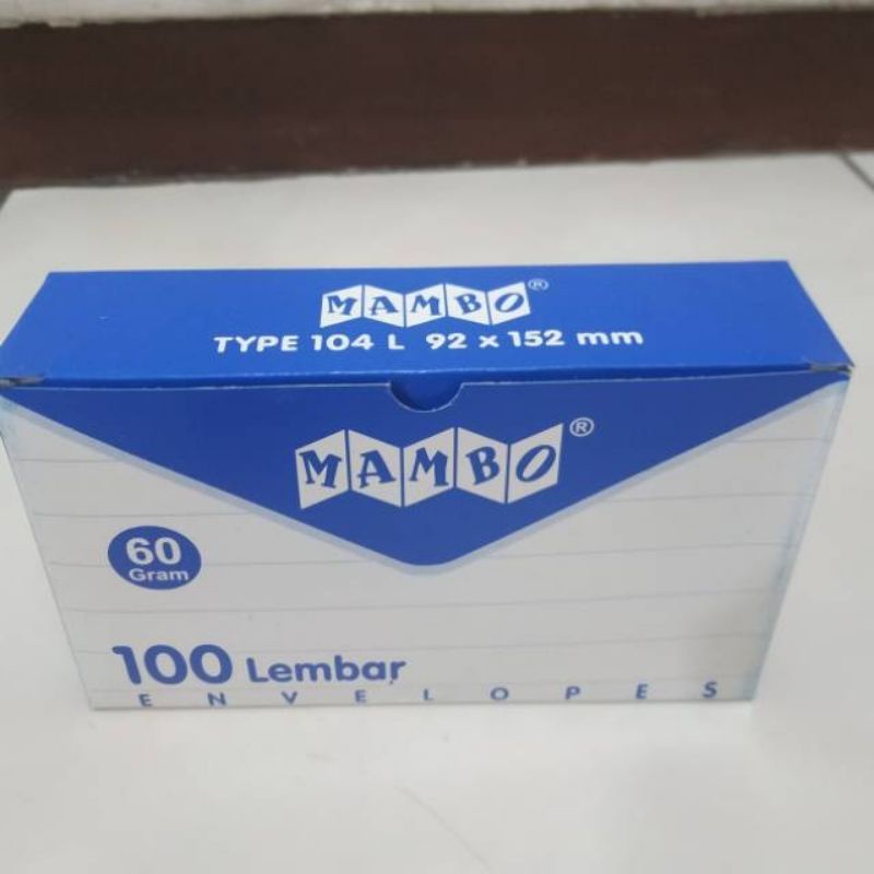 Jual Amplop Putih Mambo L Tanpa Lem Perekat Shopee Indonesia