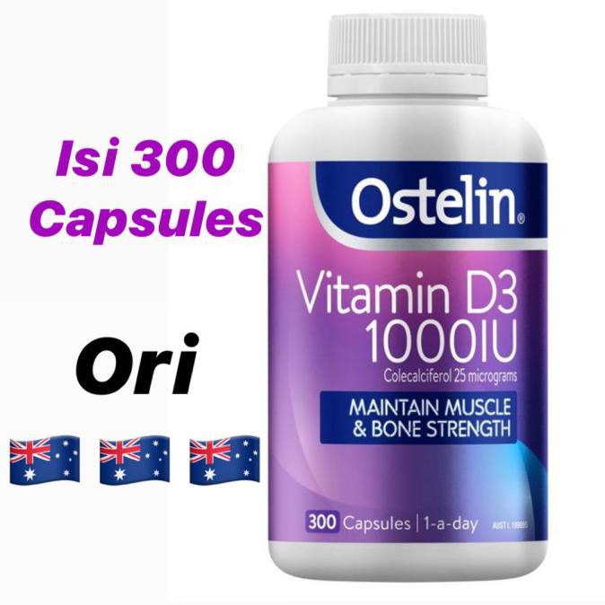 Jual Ostelin Vitamin D3 1000IU 300 capsules Shopee Indonesia