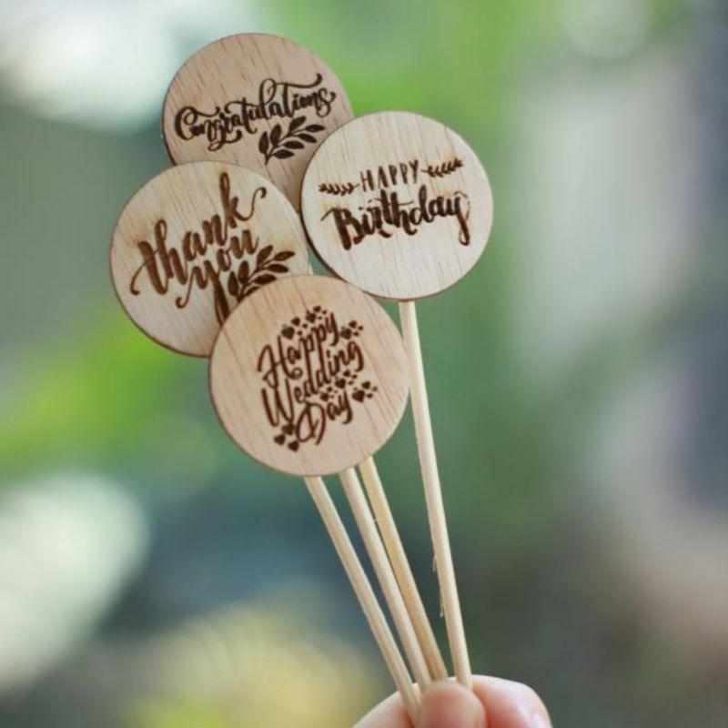 Jual Stick Reed Diffuser Rattan, Wood Tag Happy Birthday - Dengan ...