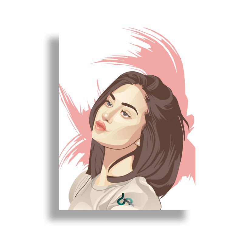 Jual (SOFTFILE ONLY) Vector Art Vector Wajah Vector Potrait style
