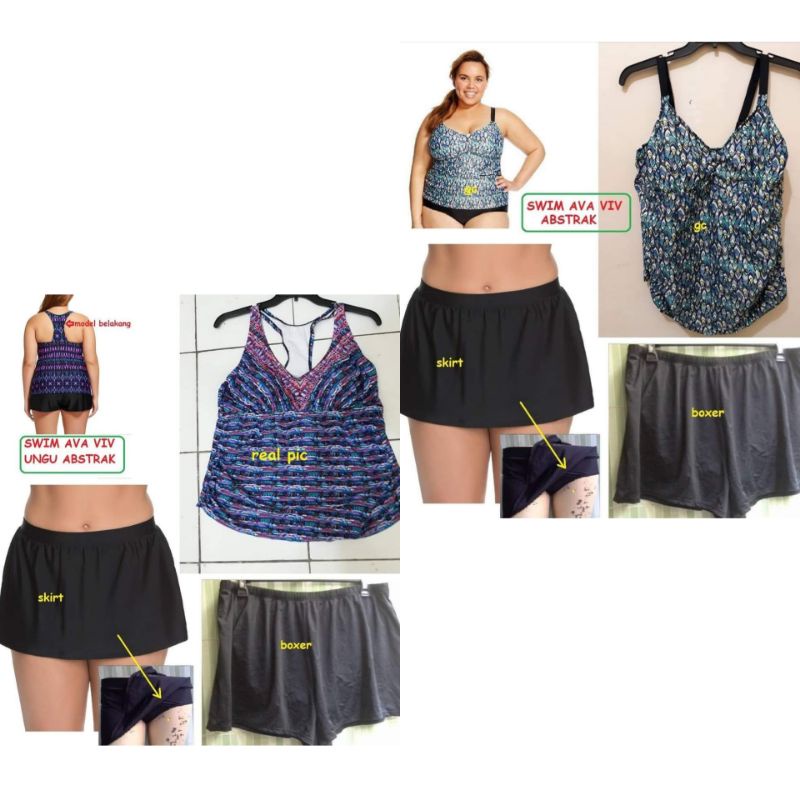 Jual Baju Renang tankini swimsuit setelan Shopee Indonesia