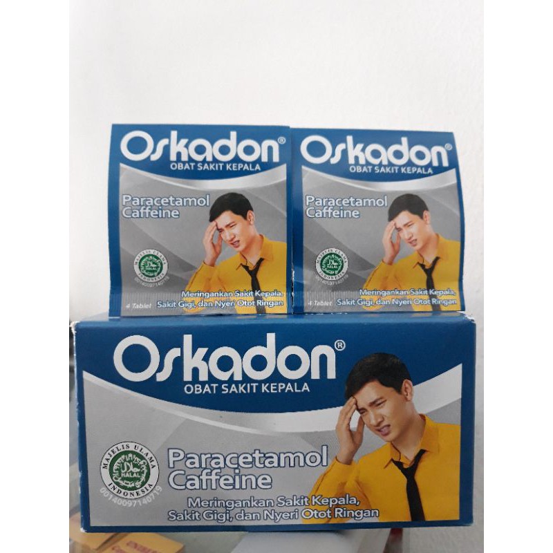 Jual Oskadon Strip Isi 4 Tablet Obat Sakit Kepala Shopee Indonesia