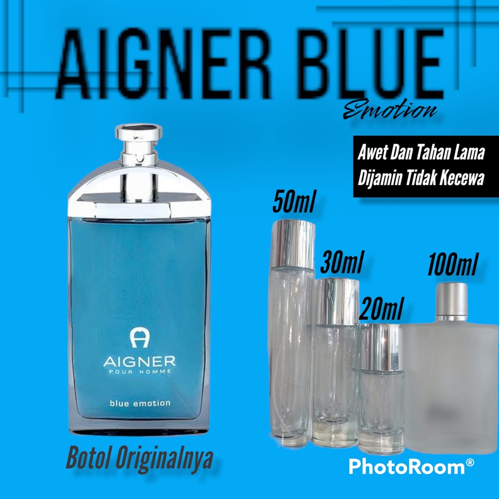 parfum Aigner blue emotion refill kualitas super aromanya awet tahan lama