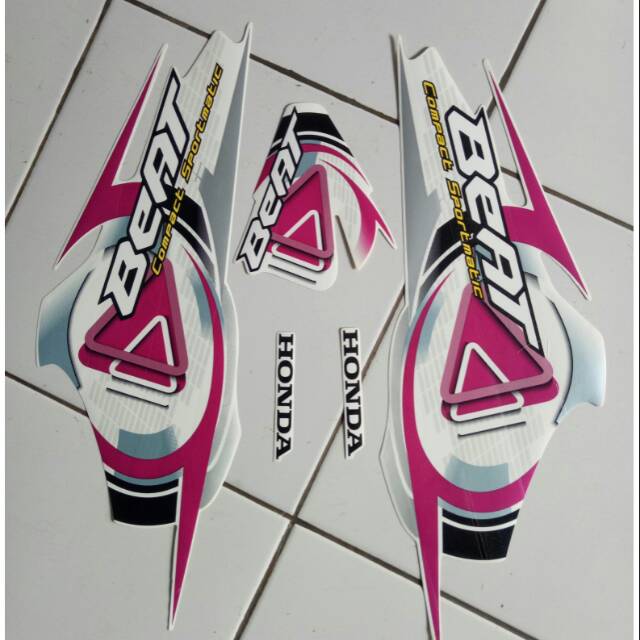 Jual Stiker Striping Honda Beat Karbu 2009 Putih | Shopee Indonesia