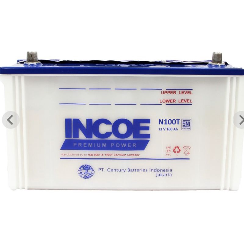 Jual aki 100 ampere incoe premium N100T(solar panel,genset dan ups