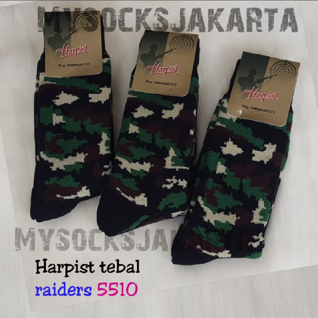 Jual kaos kaki pria tebal PDL loreng army tentara harpist | Shopee ...