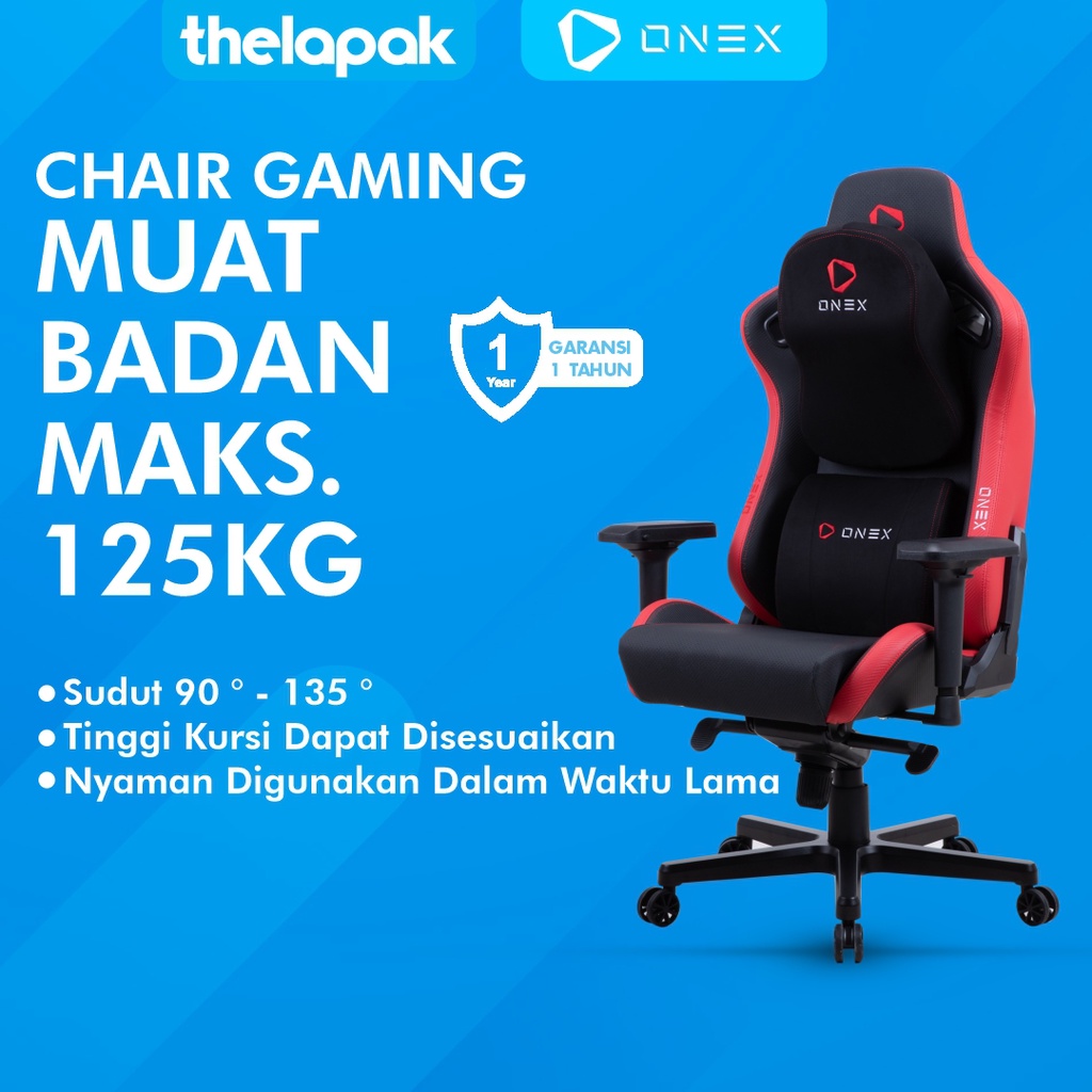 Jual Kursi Gaming ONEX EV12 Premium Gaming Chair Max Cap 125kg Original