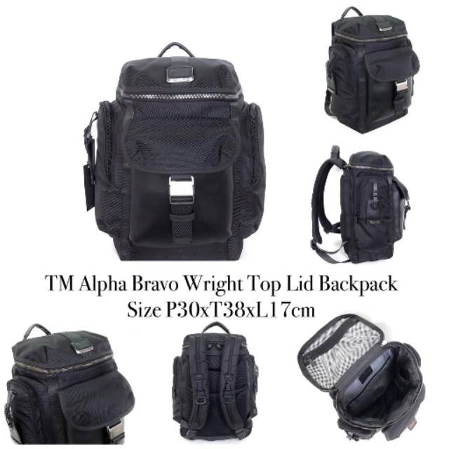 Jual Tumi Alpha Bravo Wright Top Lid Backpack Shopee Indonesia